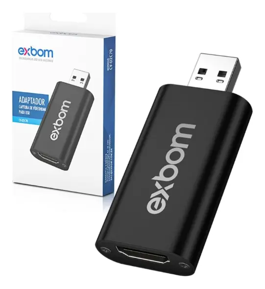 Placa de Captura de Vídeo HDMI para USB CV-U2C70 - Exbom - Imagem 2