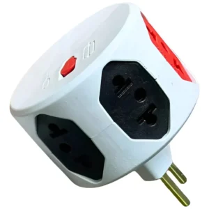Adaptador de Tomada 6 Entradas 10A/20A (Com Fusível) Resistente