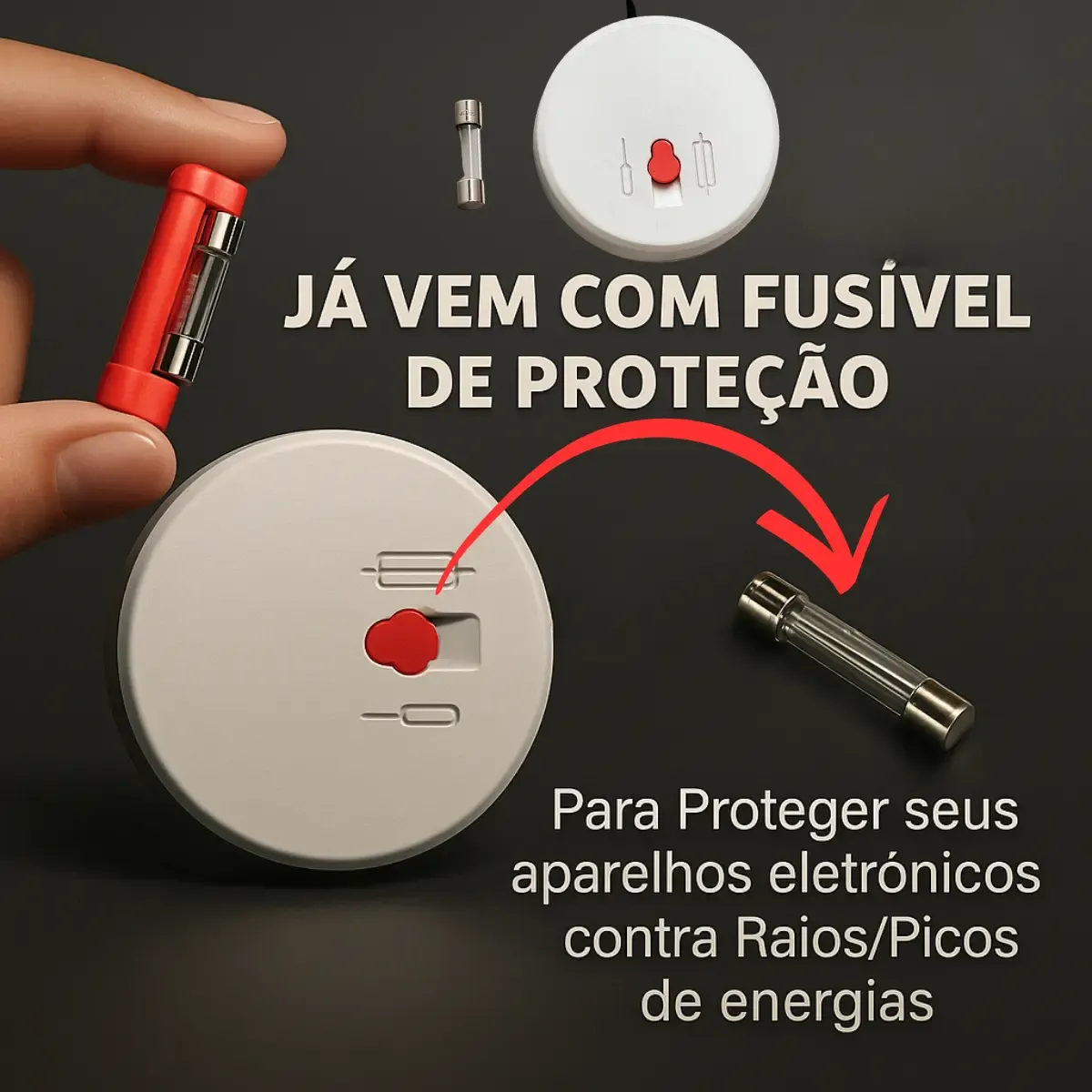 Adaptador de Tomada 6 Entradas 10A/20A (Com Fusível) Resistente - Imagem 2