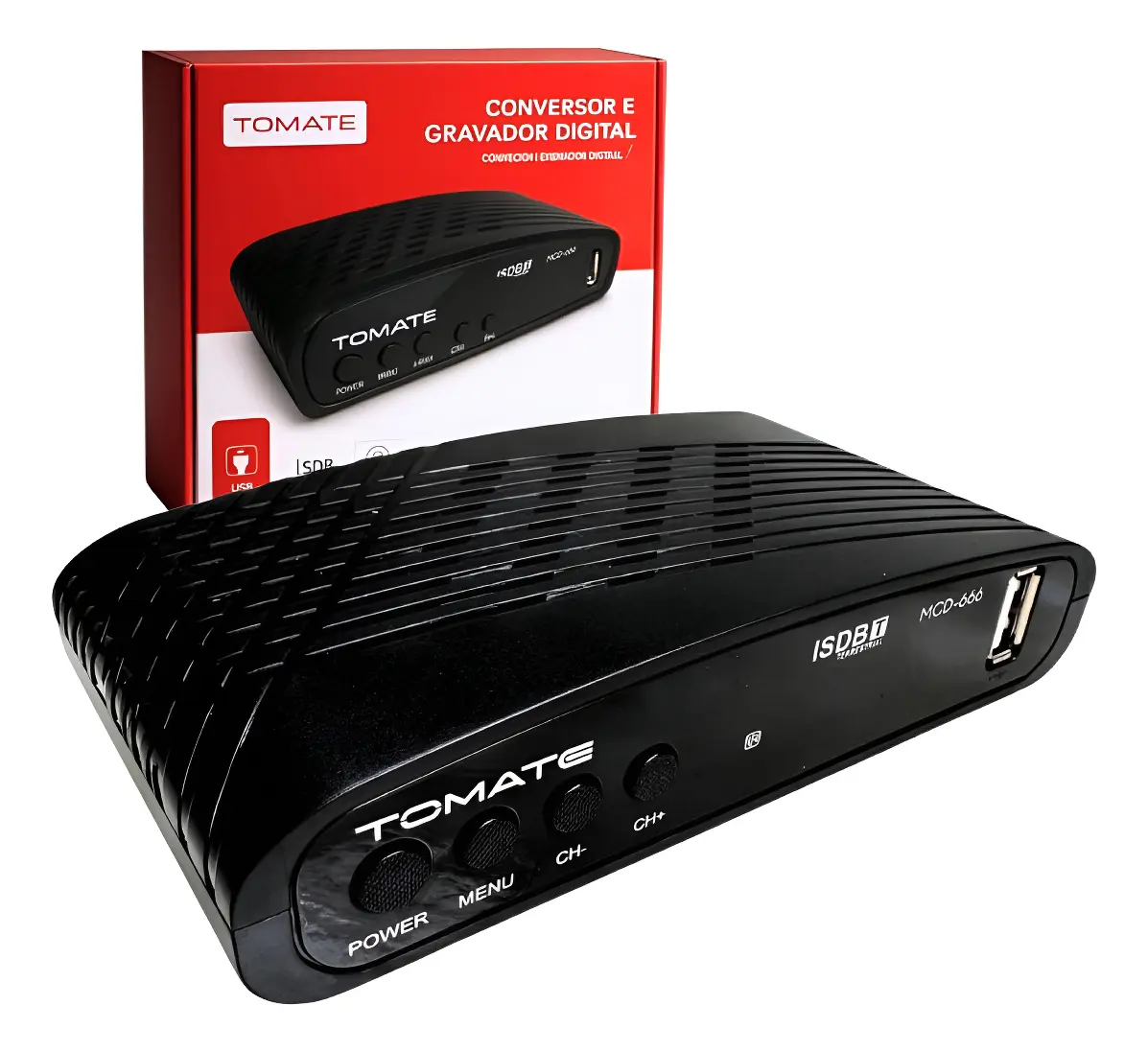 Conversor E Gravador Hdmi Av Digital Tomate Mcd-666 Full Hd