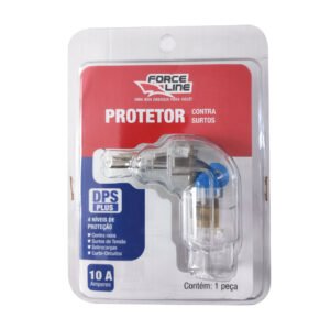 Protetor Contra Surtos Elétricos DPS Plus 10A 90° Transparente