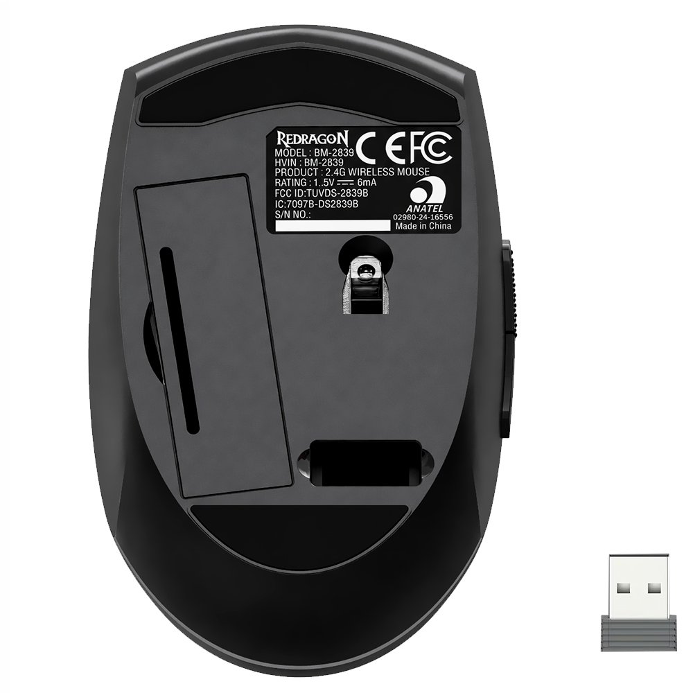 Mouse WorkPoint Line Redragon 4000dpi BM-2839 Wireless - Preto - Imagem 2