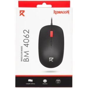 Mouse Wired Slim Mode Redragon BM-4062 (com Fio USB) 1200 DPI Preto